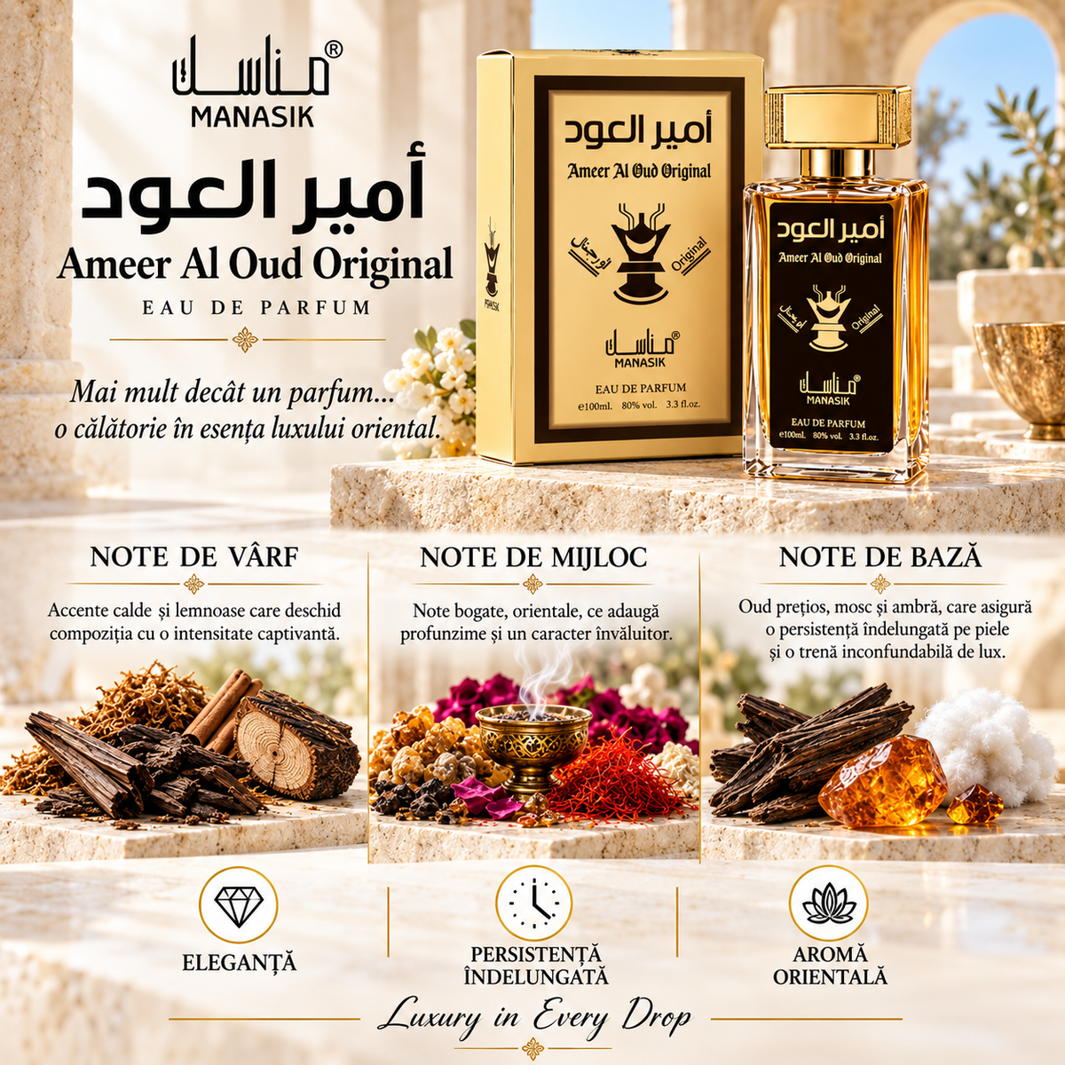 Ameer Al Oud Original Eau de Parfum 100 ml – Parfum Unisex Oriental